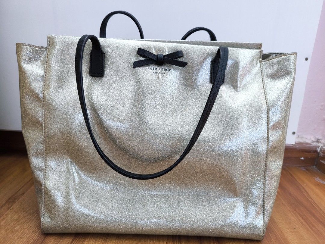 Kate Spade Mavis Street Taden Tote silver Luxury Bags Wallets on Carousell