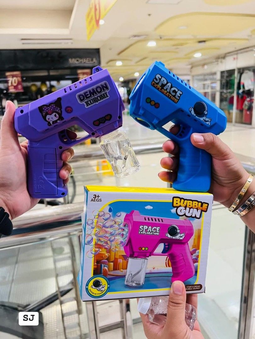 Kuromi Blaster Bubble Gun (Category: Action & Battle Toys) located in Caloocan City. Submitted by onlineshoppersph (Listing ID 1339142306, Image 2). Description: ✅100% Brand New ✅Good Quality Cash On Deliver - Metro Manila - Delivery Fee/Handling Fee shouldered by BUYERS - DF/HF depends on BUYERS Location Thank You.
