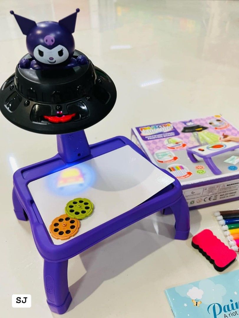 Kuromi Multifunction Projector Painting Drawing Board (Category: Craft Supplies & Tools) located in Caloocan City. Submitted by onlineshoppersph (Listing ID 1339142748, Image 2). Description: Battery Operated (Not included) ✅100% Brand New ✅Good Quality Cash On Deliver - Metro Manila - Delivery Fee/Handling Fee shouldered by BUYERS - DF/HF depends on BUYERS Location Thank You.