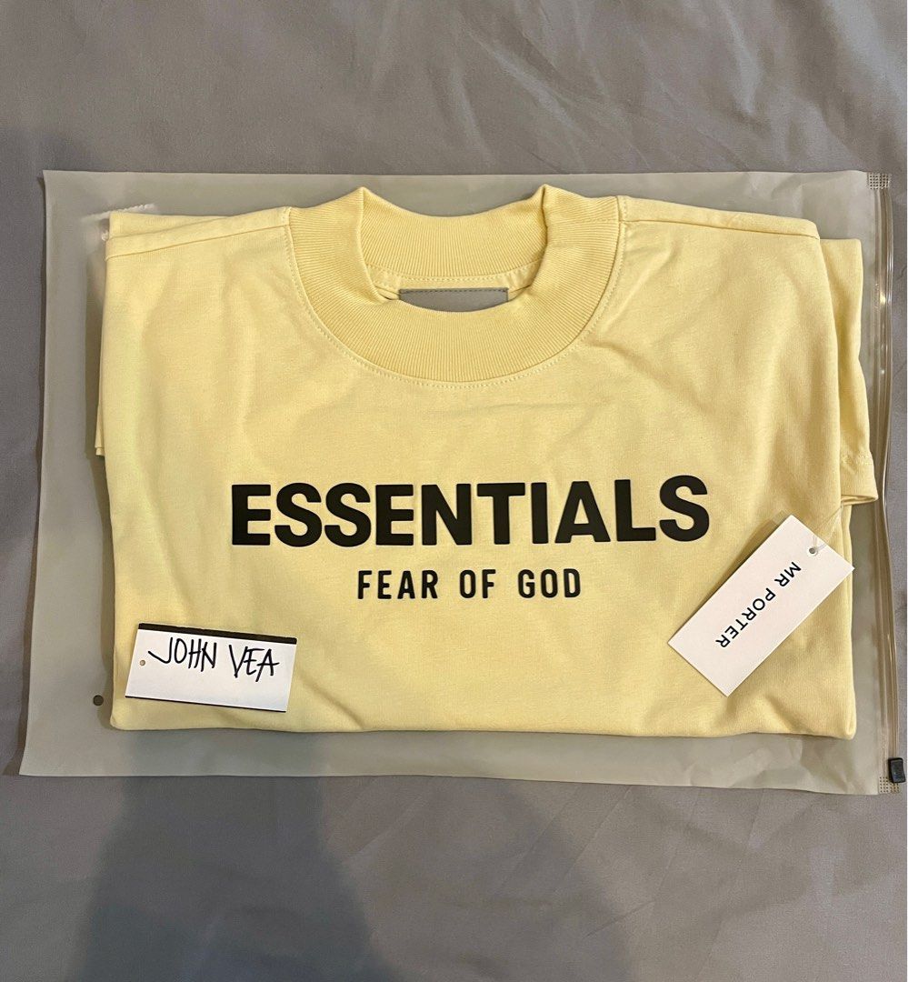 Esswentials L/S Essentials Fear of God (Mr. Porter exclusive), Men's Fashion, Tops ...