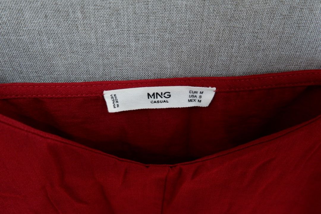 Mango Red Coordinates - Small to Medium Frame (Category: Sets or Coordinates) located in Bulacan. Submitted by clippysclosetph (Listing ID 1339139704, Image 3). Description: will fit small to medium frame Shipping fee c/o buyer via J&T Top - Medium Bottom - XXS on tag but can fit Small to Medium frame.