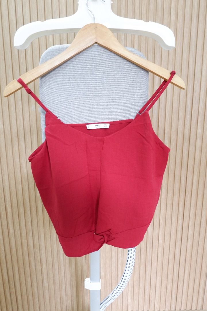 Mango Red Coordinates - Small to Medium Frame (Category: Sets or Coordinates) located in Bulacan. Submitted by clippysclosetph (Listing ID 1339139704, Image 2). Description: will fit small to medium frame Shipping fee c/o buyer via J&T Top - Medium Bottom - XXS on tag but can fit Small to Medium frame.