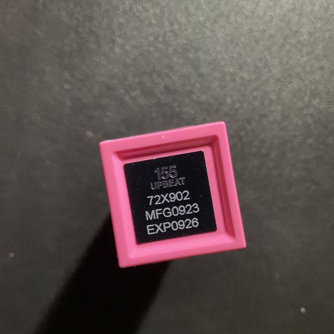 Maybelline Vinyl in 155 Upbeat (Category: Makeup) located in Manila. Submitted by enndrelithe (Listing ID 1339142775, Image 3). Description: Hello, selling my maybelline vinyl in upbeat for only P150! orig price is P499 (see pic) MOD: Jnt, LBC, any same day MOP: Gcash, COD (LBC).