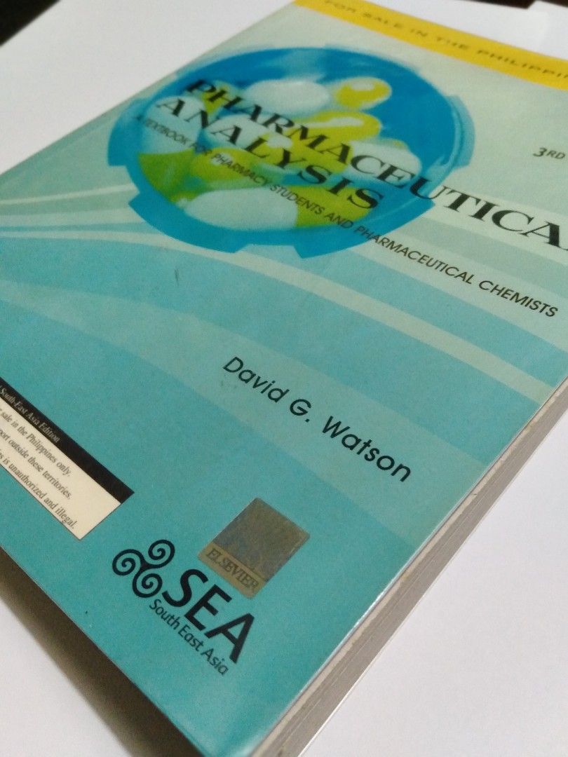 Pharmacy Book & Haematology Book (read description below) (Category: Textbooks) located in San Antonio. Submitted by croozy (Listing ID 1339096579, Image 3). Description: Pharmacy Books for only 180 pesos each! Location: Nueva Ecija 💊 Essential Haematology 5th Edition by A. V. Hoffbrand, P. A. H. Moss & J. E. Pettit 💊 Pharmaceutical Analysis: A Textbook for Pharmacy Students and Pharmaceutical Chemists 3rd Edition by David G. Watson Expect sign