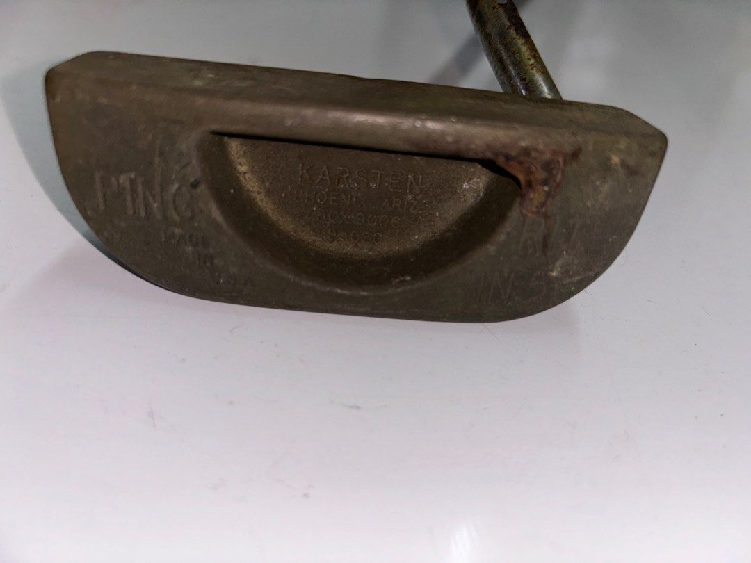 TZ GOLF - VINTAGE PING A-BLADE Manganese Bronze Putter 85020 RH Steel Shaft 36