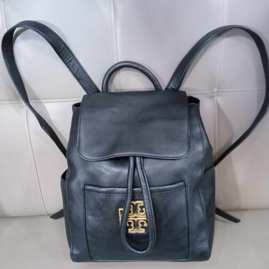 Tory Burch Black Backpack (Category: Luxury Bags & Wallets) located in Taguig. Submitted by esa.agustin (Listing ID 1339043270, Image 1). Description: Original Tory Burch black leather medium size backpack..