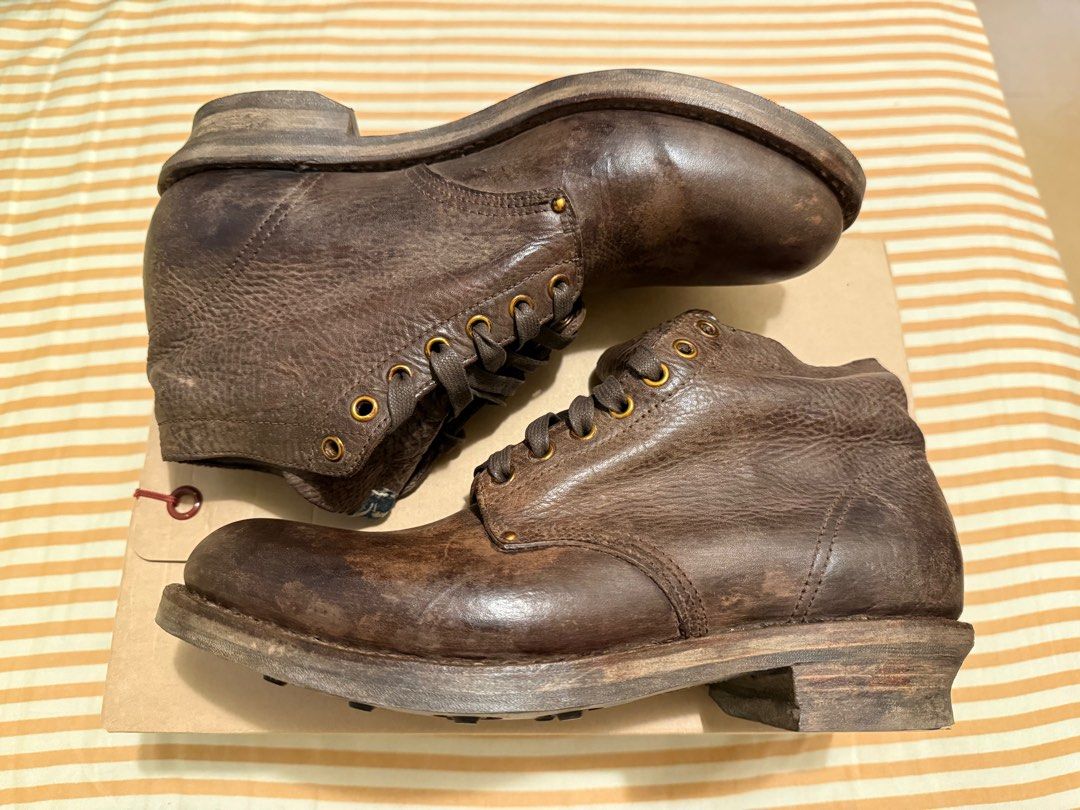 visvim 24ss ICT BRIGADIER BOOTS 全新Full Set US9.5, 男裝, 鞋, 靴