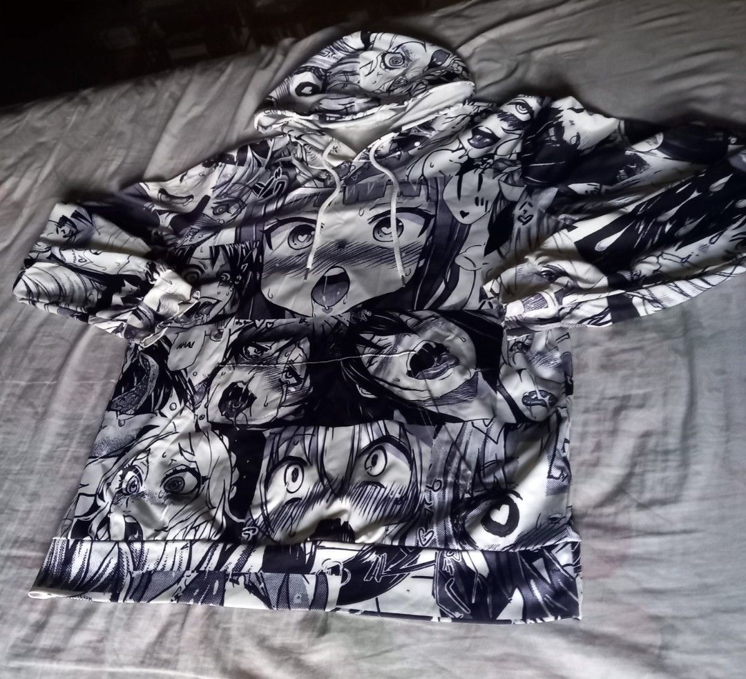 Ahegao Hentai Jacket Hoodie Oversized BAGSAK PRESYO Men s Fashion Coats Jackets and Outerwear on Carousell