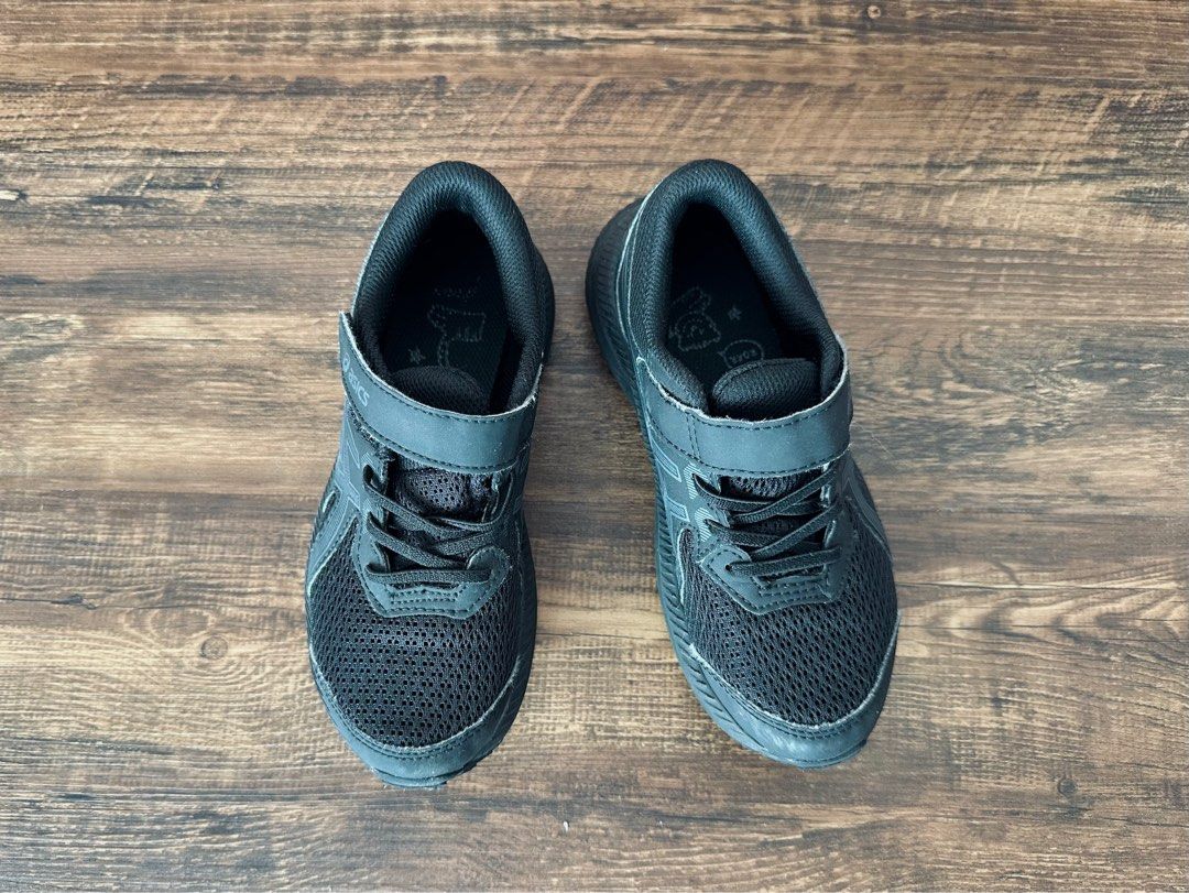 ASICS sneakers black school shoes K13 C13 US1 20cm EURO 32.5