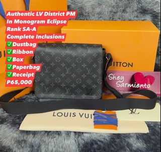 Authentic LV District Eclipse PM 2 Luxury Bags Wallets on Carousell