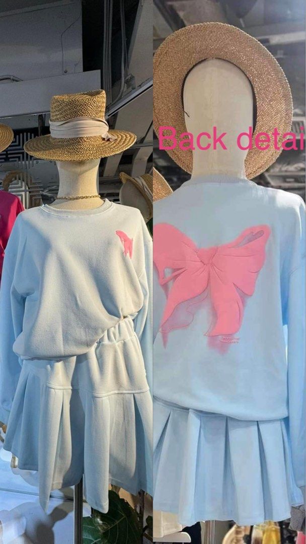 Bangkok BKK Sweater / Long Sleeve Coordinates / set (Category: Sets or Coordinates) located in Las Pinas. Submitted by Le.Pattie.Luxe (Listing ID 1334398555, Image 1). Description: Bangkok BKK Coordinates / set Used once during our Japan trip (autumn) No flaws Color: baby blue / powder blue Fits small to large.