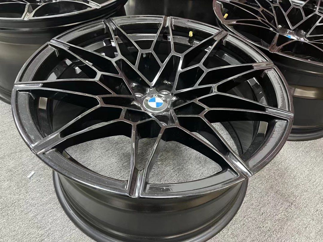 美品 鍛造 BMW M3 M4 純正 19 / 20インチ 半艶黒塗装 4本】