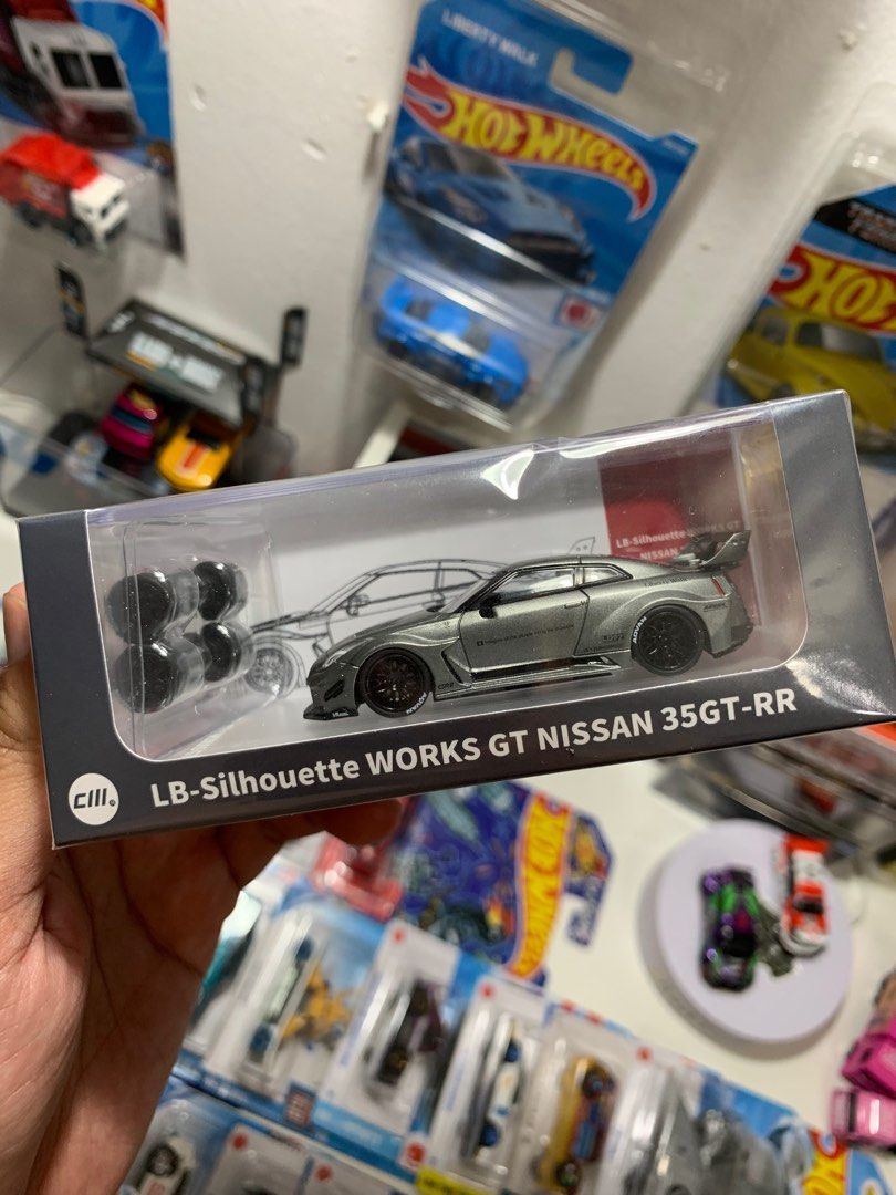 CM model Skyline R34 LB-Silhouette Works Grey, Hobbies & Toys, Toys ...