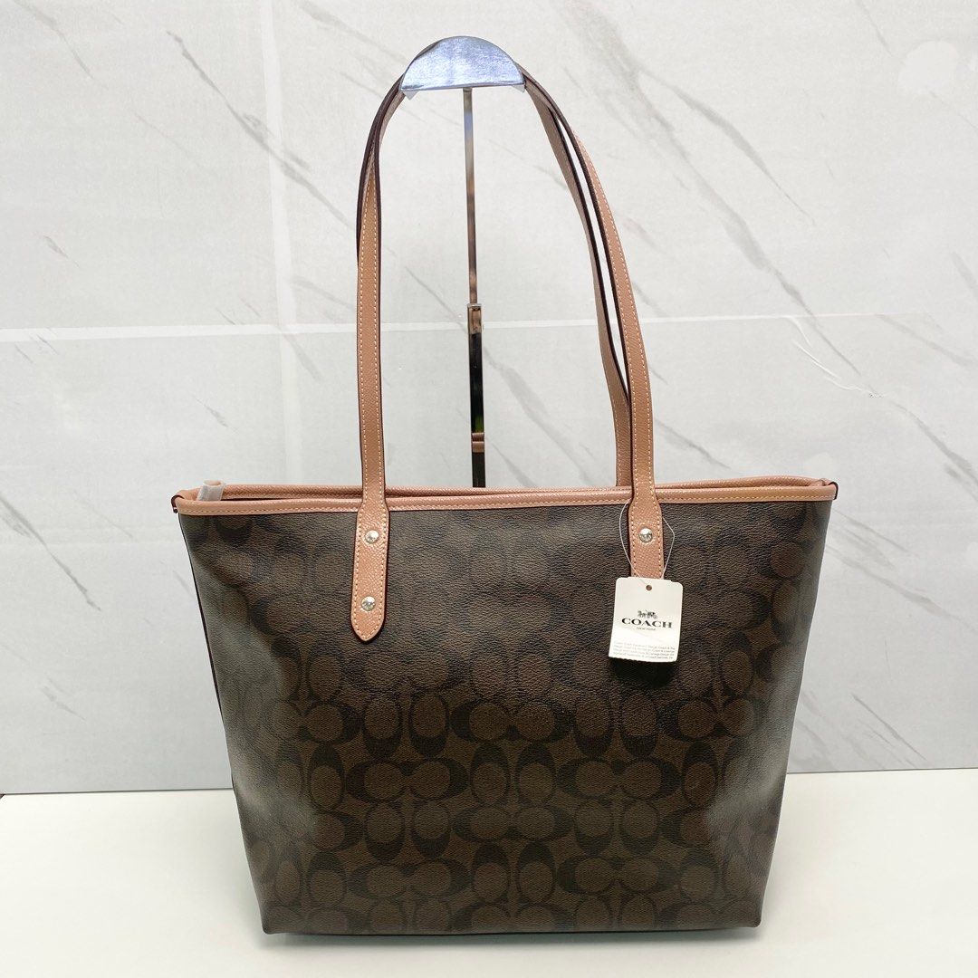 COACH PVC SIGNATURE F31974 TOTE BAG 247059000 Barang Mewah Tas Dompet di Carousell