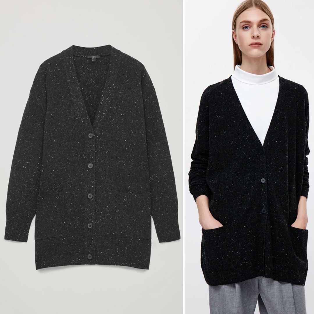 COS Speckled Oversized Cardigan