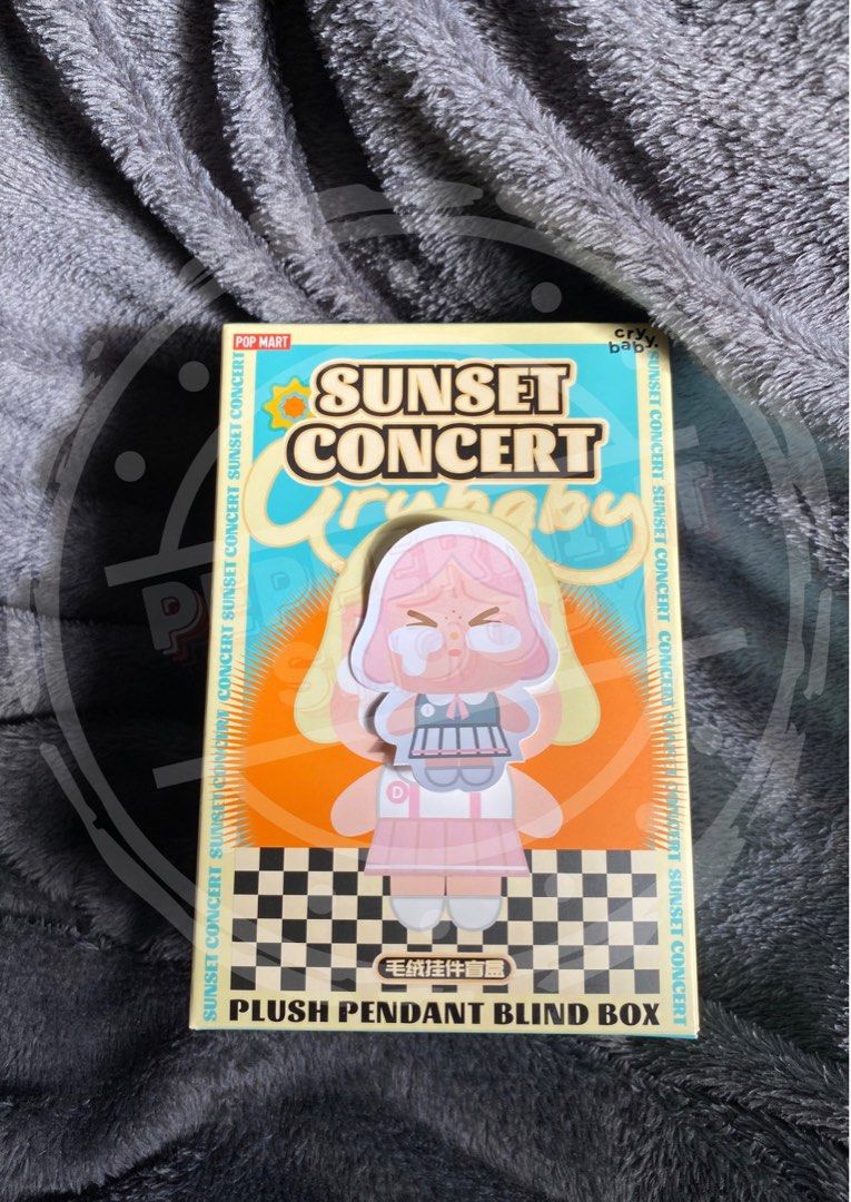 Crybaby Sunset Concert (Category: Events Tickets) located in Marikina City. Submitted by peppermintsnoopy (Listing ID 1334378718, Image 2). Description: FOR SALE [ONHAND] Crybaby Sunset Concert 💠Pink Grey = ₱900 💠Dim Green = SOLD 🔅 Last Price Already 🔅Can send actual pictures 🔅Mop: Gcash - (First to pay Basis) 💫 Guaranteed Authentic 💯, Purchase in Official Pop Mart store. 🚫NO HAGGLING PRICE 🚫NO CANCELLATION/ NO REFUND 📍Location: Marikin