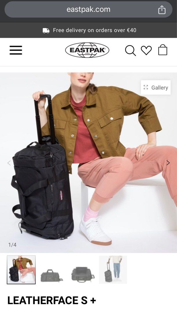 Eastpak Leatherface S 41L Hobbies Toys Travel Luggage on Carousell