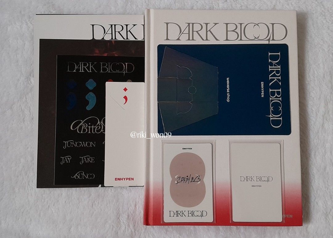 ENHYPEN UNSEALED ALBUM (Category: CDs & DVDs) located in Manila. Submitted by riki_won09 (Listing ID 1334493183, Image 3). Description: ENHYPEN UNSEALED ALBUM MANFESTO:DAY 1 Complete Inclusions +lsf J- 400 (with Photocard POB) M- 380 DARK BLOOD (with POB) Complete Inclusions 480 ea+lsf New Full Half.