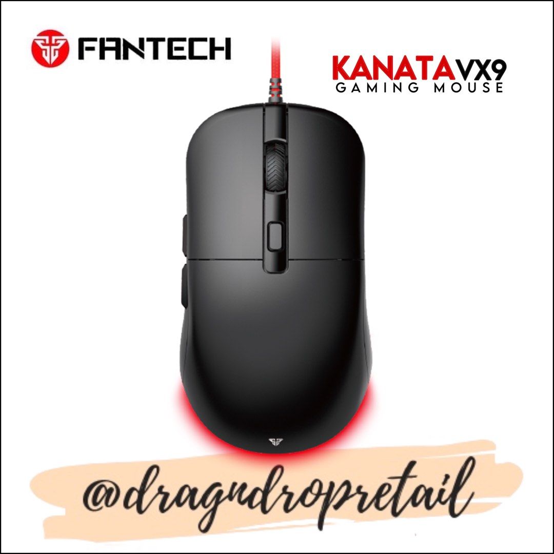 FANTECH KANATA VX9 Wired Optical Gaming Mouse, 3600DPI (Category: Mouse & Mousepads) located in Quezon City. Submitted by dragndropretail (Listing ID 1334463432, Image 1). Description: BRAND NEW & ORIGINAL WITH 1 YEAR SERVICE WARRANTY ══════ ⋆★⋆ ══════ HIGHLIGHTS: Optical Gaming Sensor Up to 30 IPS / 8G Acceleration On-the-fly Adjustable DPI 400-3600 DPI Huano 5 Million Clicks Lifetime 7 Lighting Effect Ambidextrous Design TECHNICAL SPECIFICATION