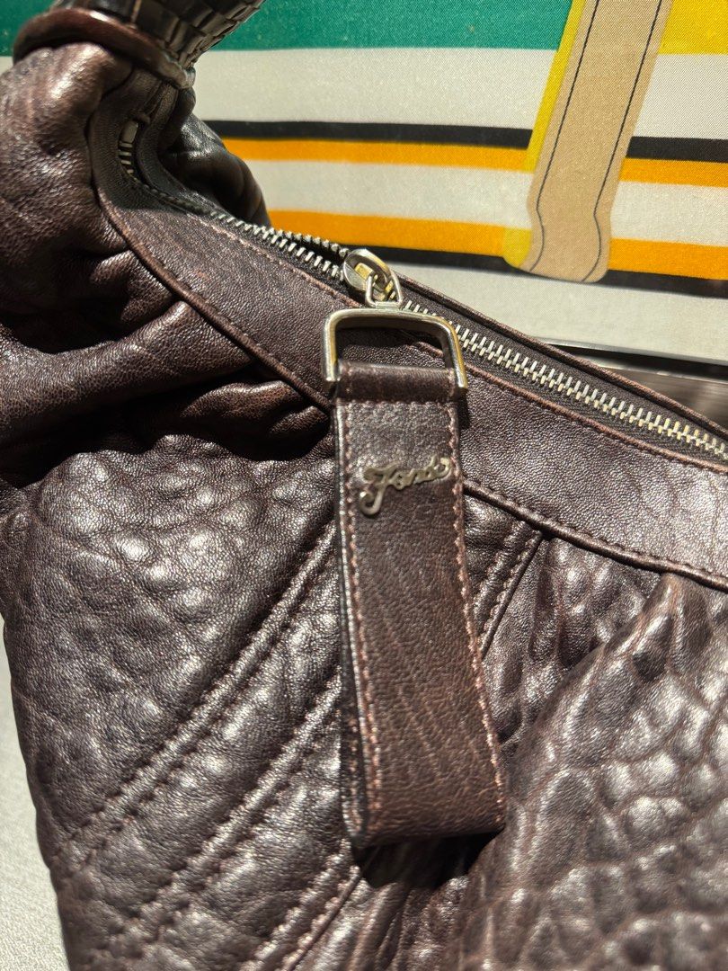 Fendi small spy bag zucca lamb calf 2025