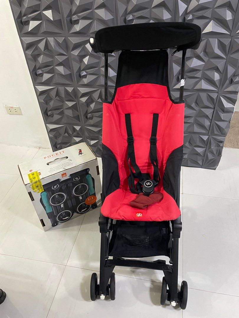 GB pockit stroller in Dragonfire Red Babies Kids Going Out Strollers on Carousell