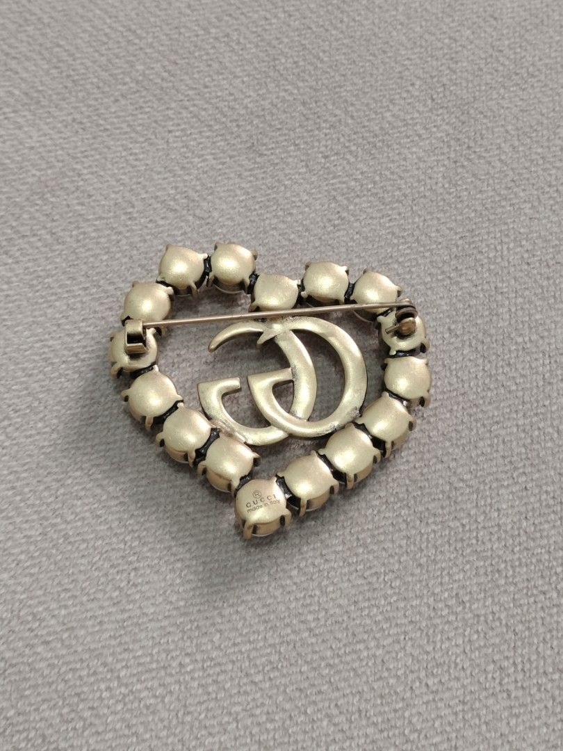 Gucci GG Brooch Gold plated