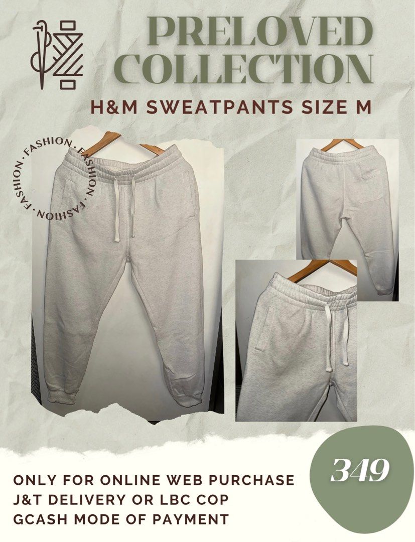 H&M sweatpants (M) (Category: Joggers) located in San Fernando. Submitted by decluttermigs (Listing ID 1334440711, Image 1). Description: .