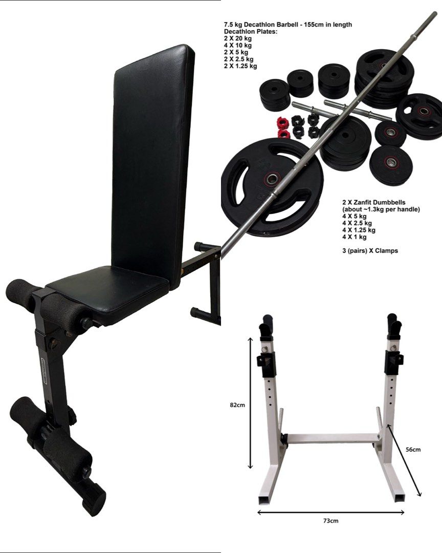 Home Gym Starter Kit Sports Equipment Exercise Fitness Weights Dumbbells on Carousell