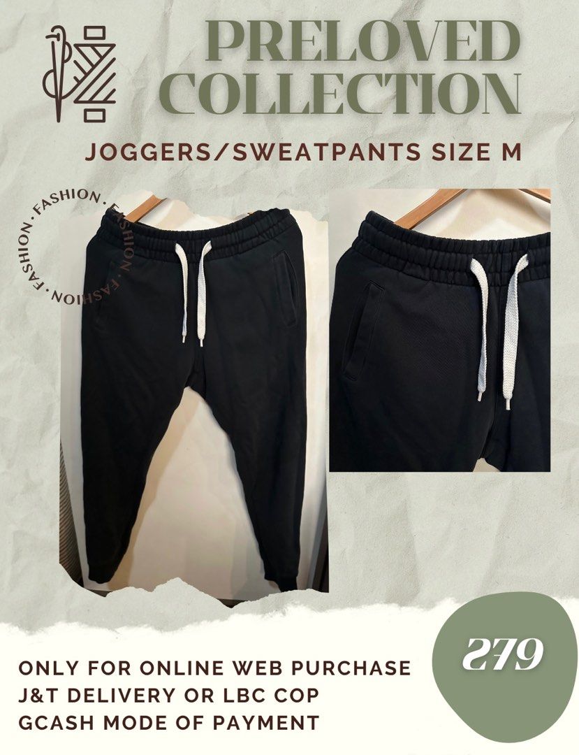 Joggers / Sweatpants (Size M) (Category: Joggers) located in San Fernando. Submitted by decluttermigs (Listing ID 1334444928, Image 1). Description: .