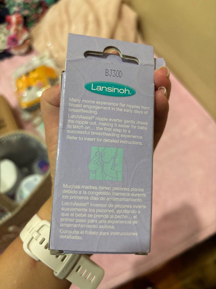 Lansinoh latch assist nipple everter (Category: Breastfeeding & Bottle Feeding) located in Mandaluyong City. Submitted by kat.store (Listing ID 1334400892, Image 3). Description: Brand new and unused. Check photo of packaging. It’s unopened. I wasn’t able to breastfeed.