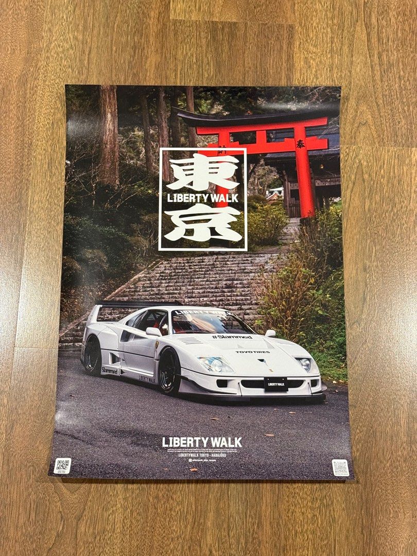 Liberty Walk LBWK Poster: Ferrari F40, Hobbies & Toys, Toys & Games on ...