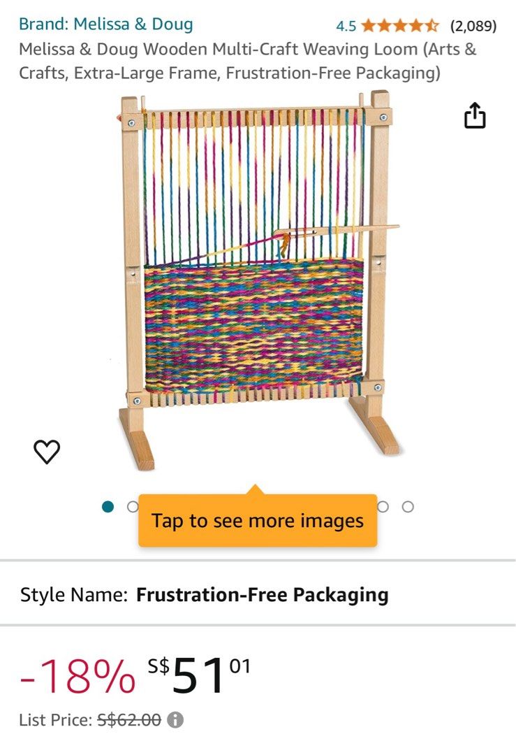 Melissa and Doug multi craft weaving loom no box Hobbies Toys Stationery Craft Handmade Craft on Carousell
