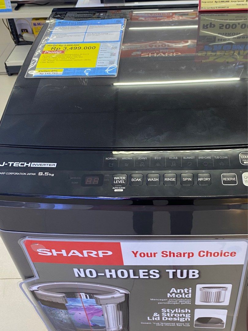Mesin cuci sharp bisa cicilan, Elektronik, Lainnya di Carousell