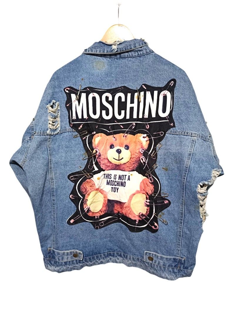 Moschino denim jacket bear 2025