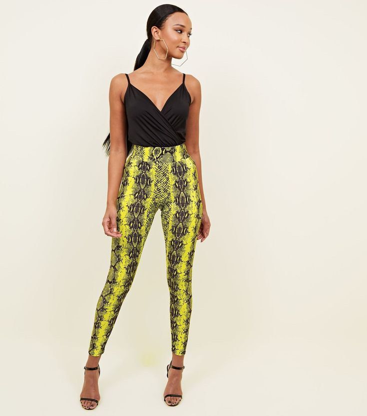 New look snake print leggings cheap