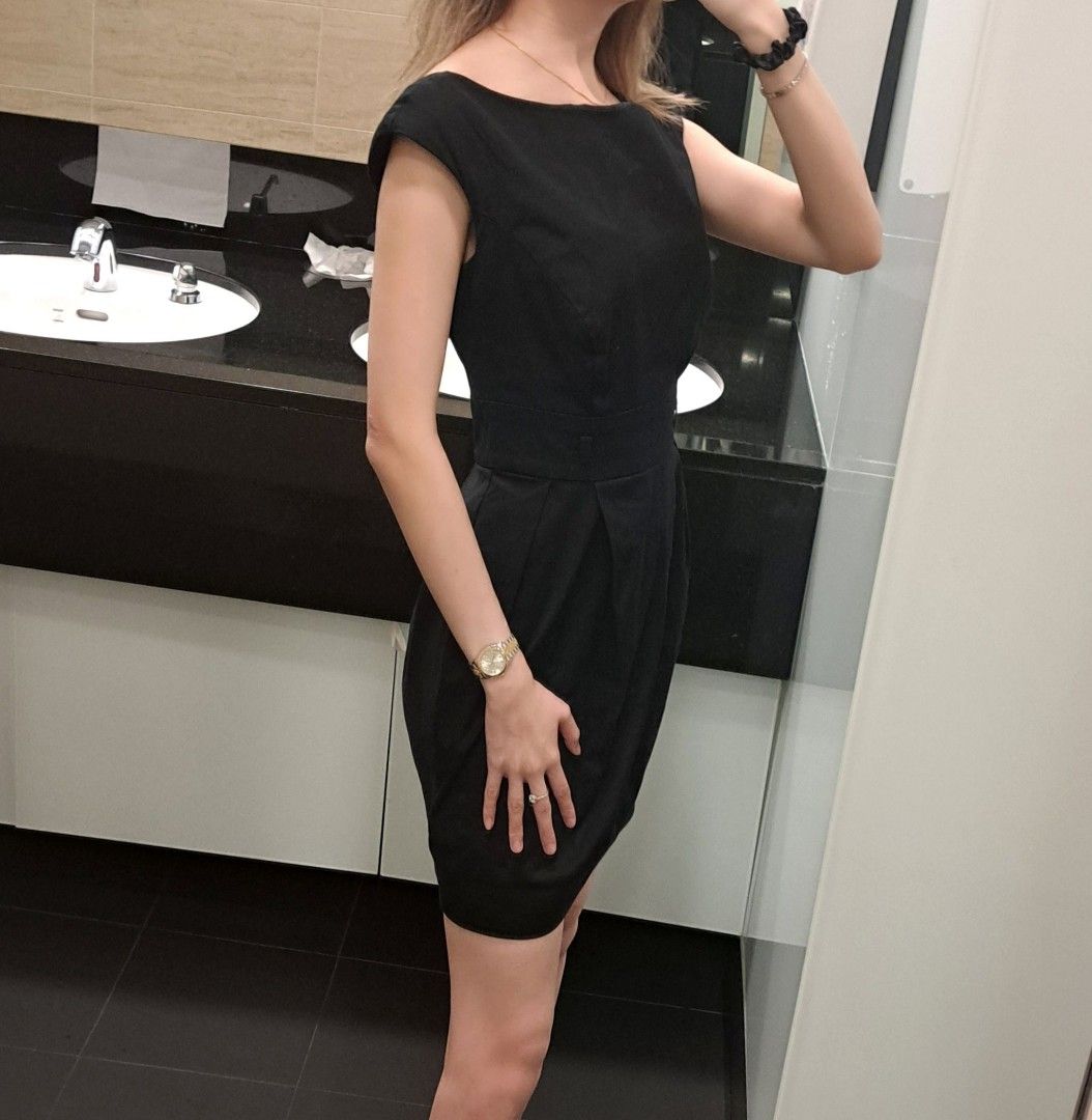 New look black dressing gown top