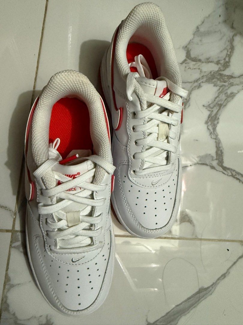Air force 1 white red tick 2025