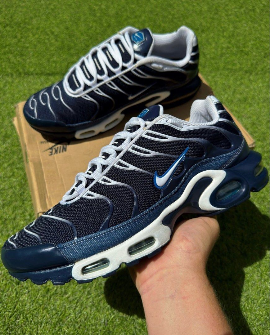 Nike tn 2010 blue denim Men s Fashion Footwear on Carousell