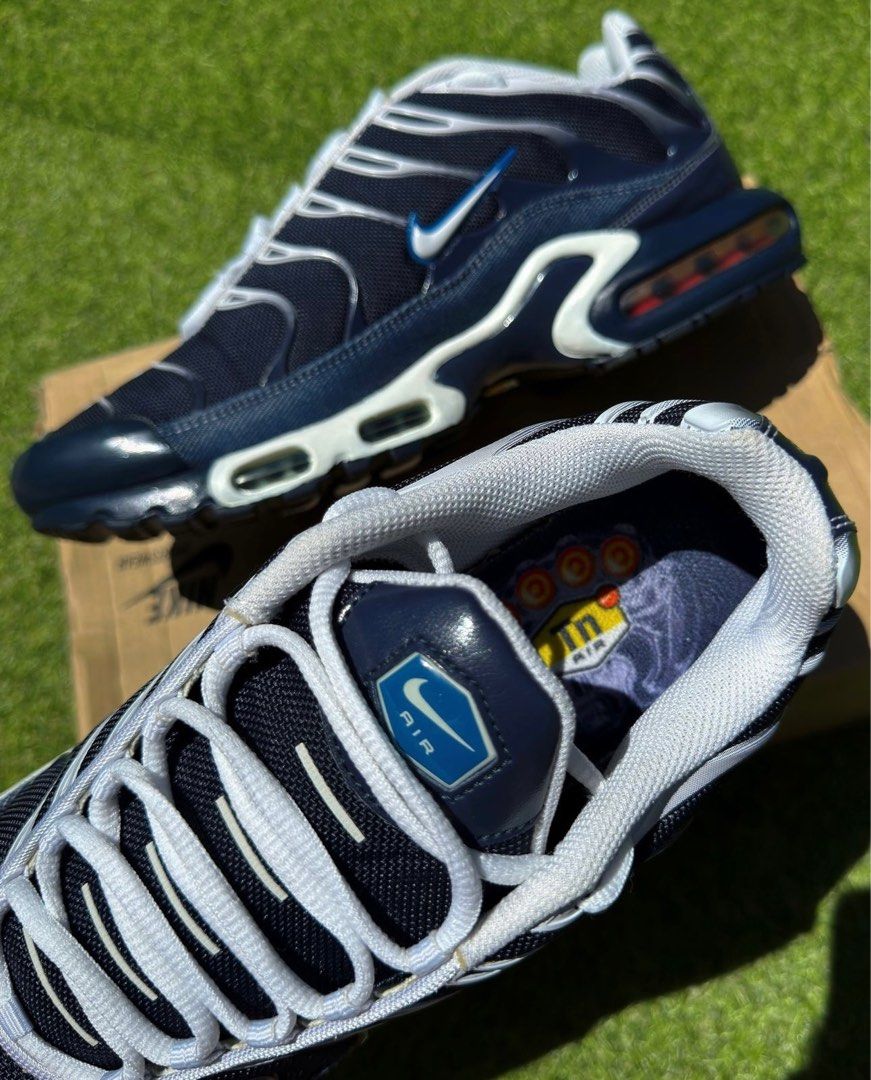 Nike tn 2010 blue denim Men s Fashion Footwear on Carousell