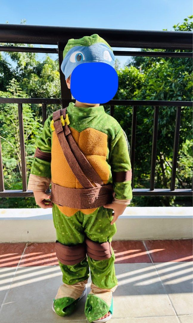 Ninja Turtle Costume (Category: Babies & Kids Fashion) located in Taguig. Submitted by aizeldd (Listing ID 1334548932, Image 2). Description: - like new - bought abroad - fits 2-3 yrs old - model baby is 2 yr old.
