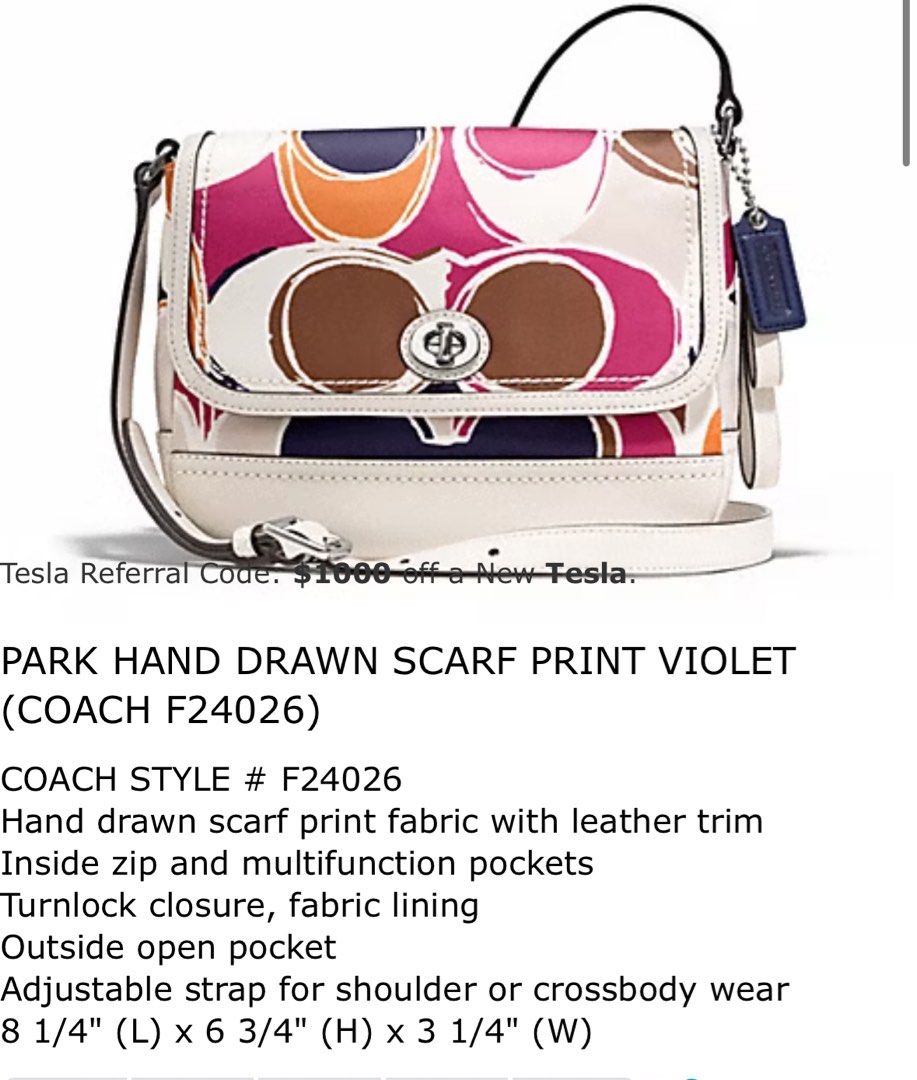 Original Coach crossbody bag (Category: Luxury Bags & Wallets) located in Quezon City. Submitted by StopNShop (Listing ID 1251894199, Image 1). Description: Brand new never used just stored With obvious minimal sign of storage (you can check 5th photo) With care card, tag and serial number.
