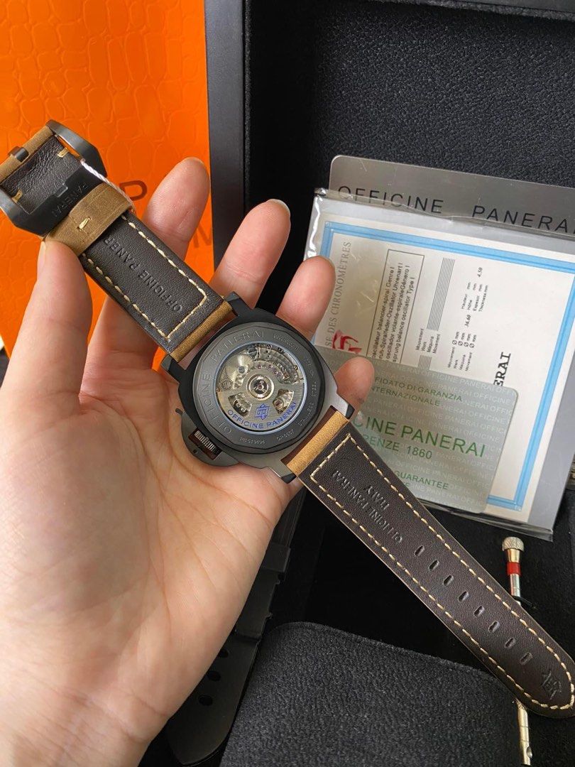 Panerai Luminor GMT Ceramica (Category: Men's Watches) located in Manila. Submitted by luluboyy (Listing ID 1246664029, Image 2). Description: Automatic Brandnew Complete package With extra strap and tools Cash on delivery Free shipping .