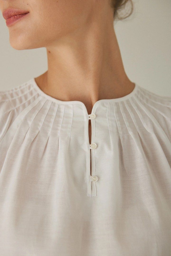Penne Blouse in Pillow Tencel (Category: Blouses) located in Singapore. Submitted by papermartini (Listing ID 1334503799, Image 2). Description: Medium, worn once lightly Fits uk 8-10 No defects or stains NO TRADES, MEET UPS, ADDITIONAL PICS AND MEASUREMENTS $3 FOR SMART PAC.
