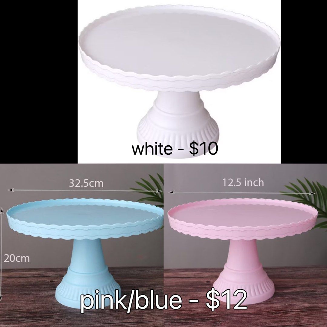Plastic Cake stand serving plate dessert display rack buffet table