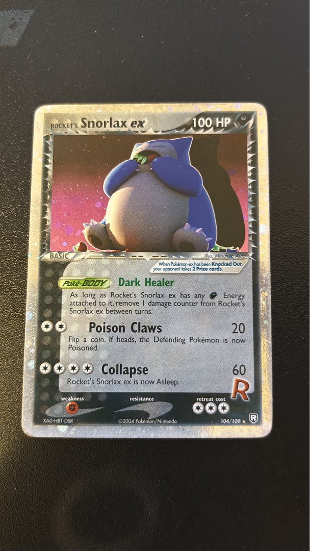 Pokemon cards - rocket snorlax ex, Hobbies & Toys, Memorabilia &  Collectibles, Vintage Collectibles on Carousell