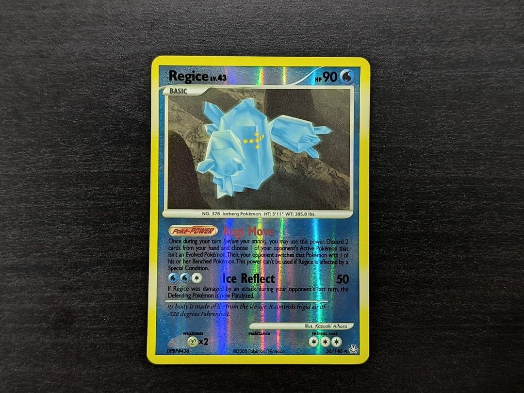 Pokemon Regice 36/146 Legends Awakened Reverse Holo, Hobbies & Toys, Toys & Games on Carousell Pokemon Regice 36/146 Legends Awakened Reverse Holo, Hobbies & Toys, Toys & Games on Carousell