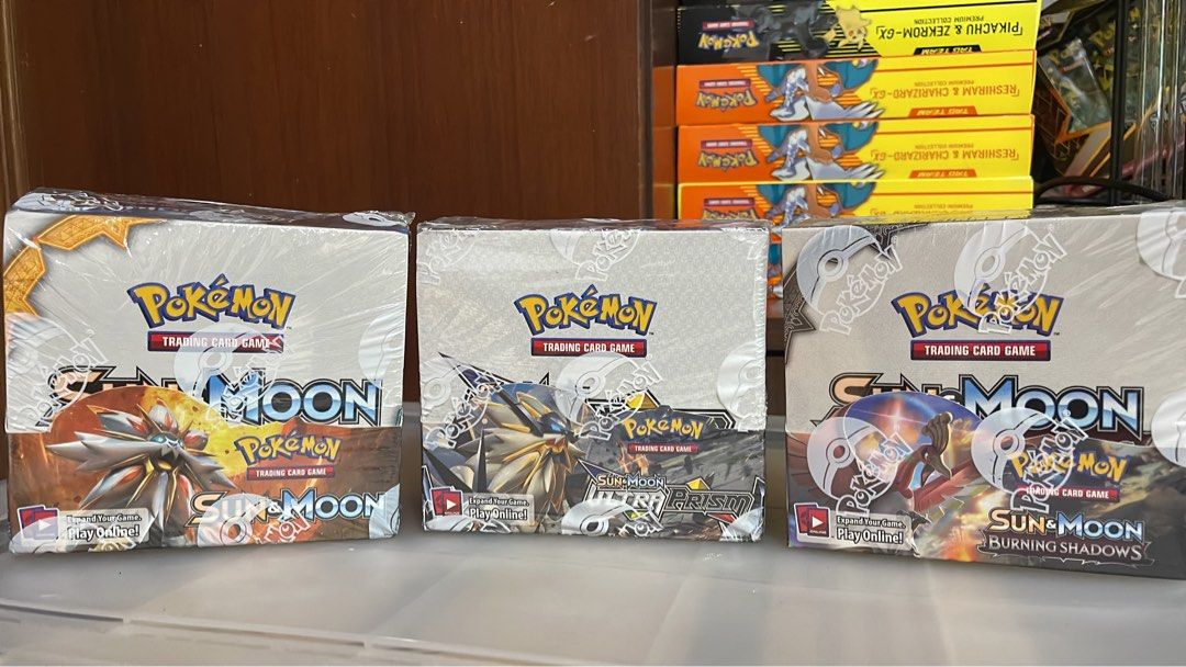 Pokemon sun & moon booster box, Hobbies & Toys, Toys & Games on Carousell