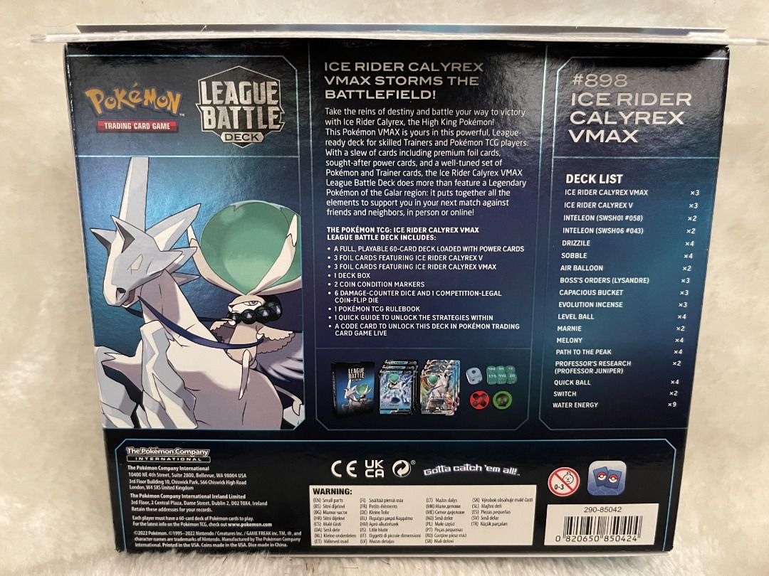 pokemon trading card game calyrex vmax league battle deck Amazon.com: Pokemon Cards: Shadow Rider Calyrex VMAX League Battle Deck,  Multicolor : Toys & Games main image 1