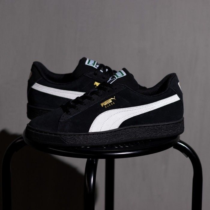 Puma suede black sole discount