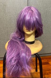 Affordable long purple wig For Sale Carousell Singapore